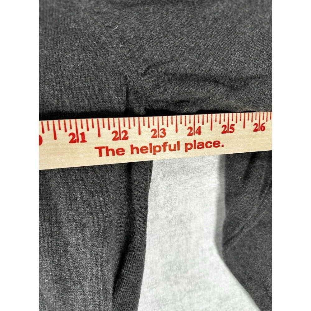 Tommy Hilfiger Sweater Mens XL Gray Knit Crewneck Knit Flag Logo Pullover - Picture 3 of 6